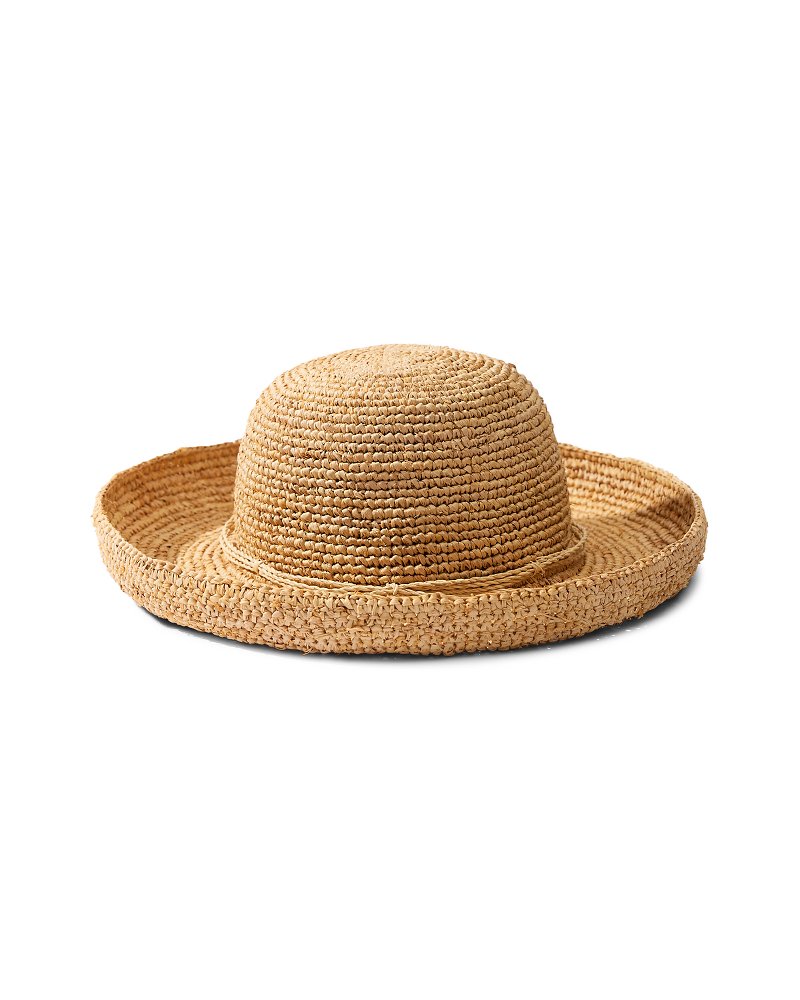 Tommy Bahama | Maria Packable Raffia Upturn Hat / Natural