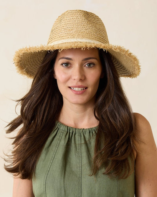 Tommy Bahama | Brighton Fringe Brim Raffia Hat / Natural