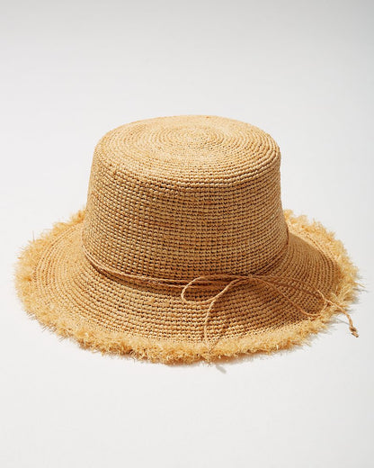 Tommy Bahama | Raffia Packable Bucket Hat / Natural