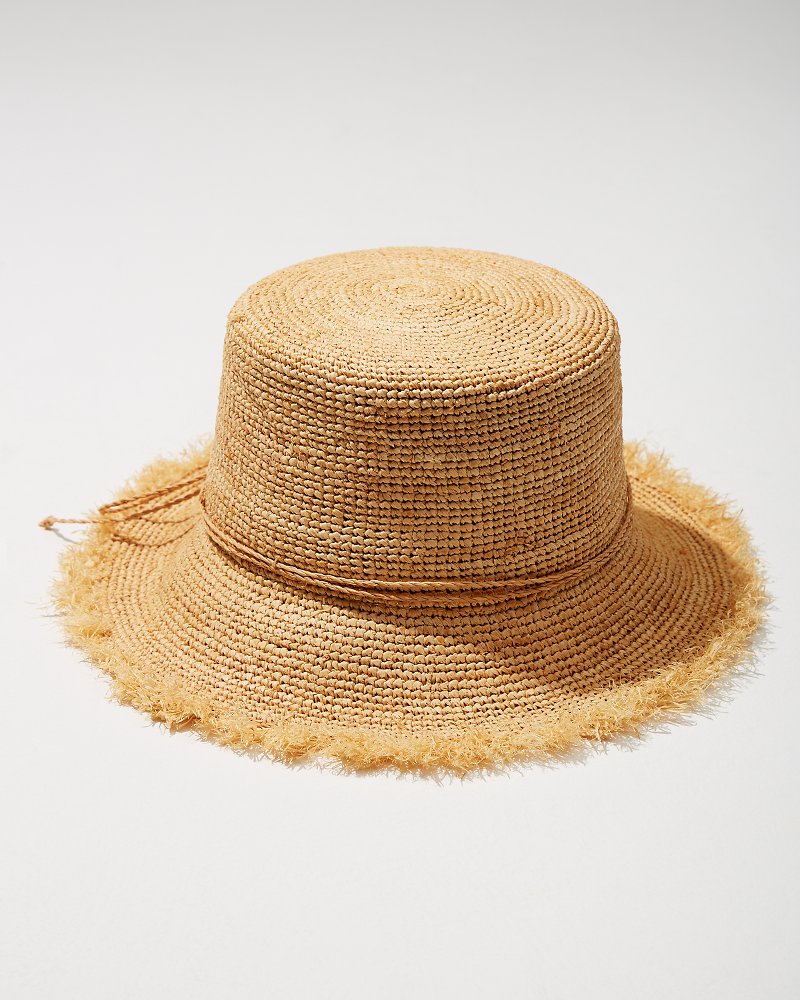Tommy Bahama | Raffia Packable Bucket Hat / Natural