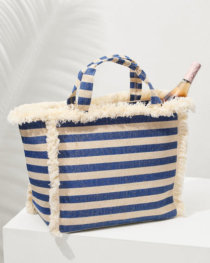 Tommy Bahama | Canvas Cooler Tote / Blue Stripe