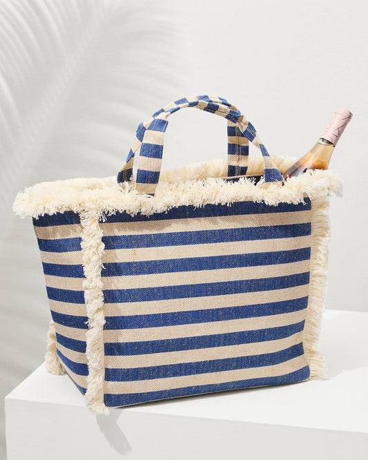 Tommy Bahama | Canvas Cooler Tote / Blue Stripe
