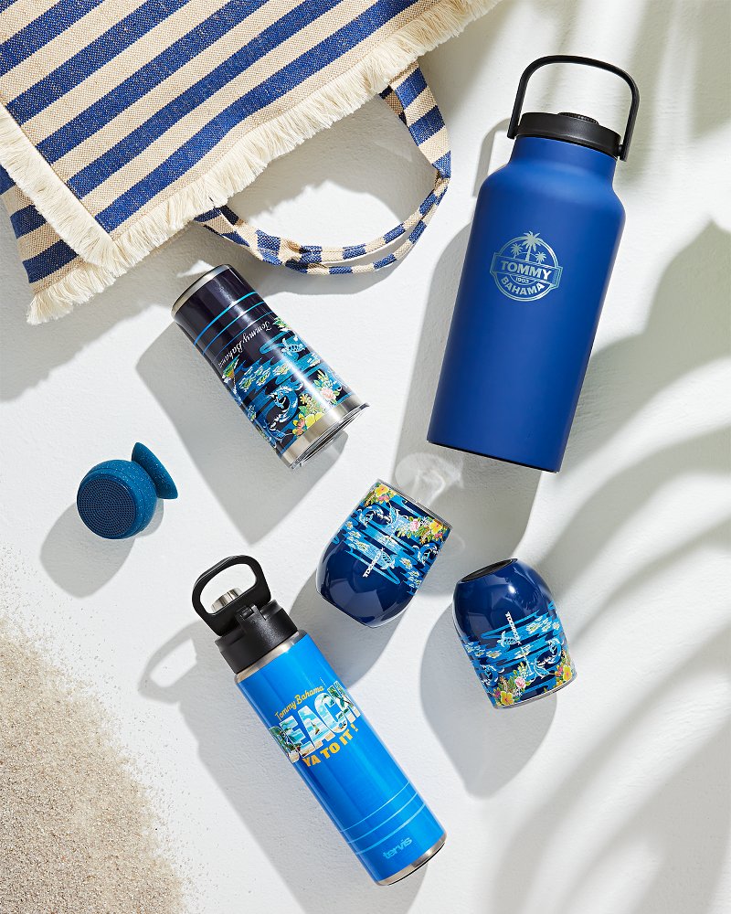 Tommy Bahama | Canvas Cooler Tote / Blue Stripe