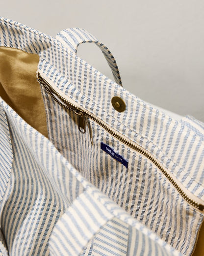 Tommy Bahama | Canvas Traveler Tote / Navy Stripe