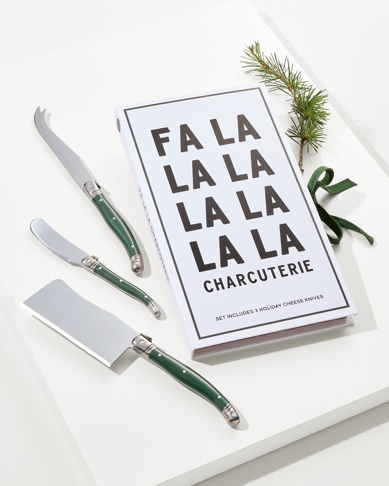 Tommy Bahama | Fa-La-La Charcuterie Knives Set / Green