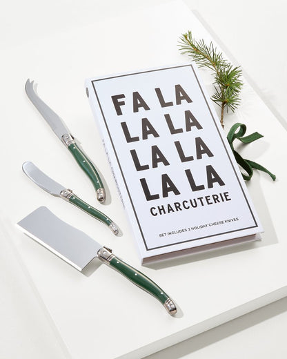 Tommy Bahama | Fa-La-La Charcuterie Knives Set / Green