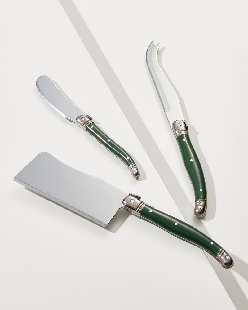 Tommy Bahama | Fa-La-La Charcuterie Knives Set / Green