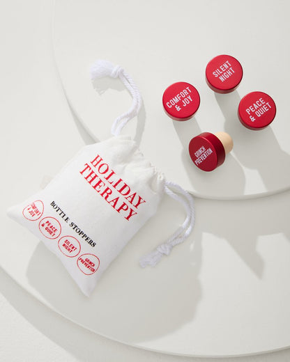 Tommy Bahama | Holiday Bottle Stopper Set / Red