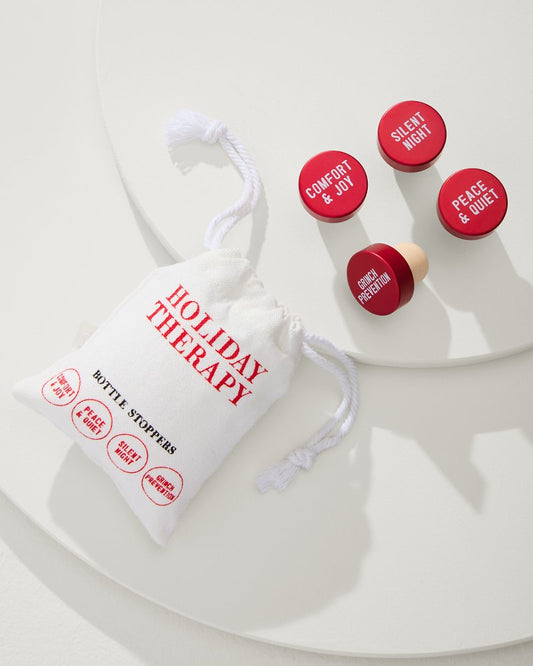 Tommy Bahama | Holiday Bottle Stopper Set / Red