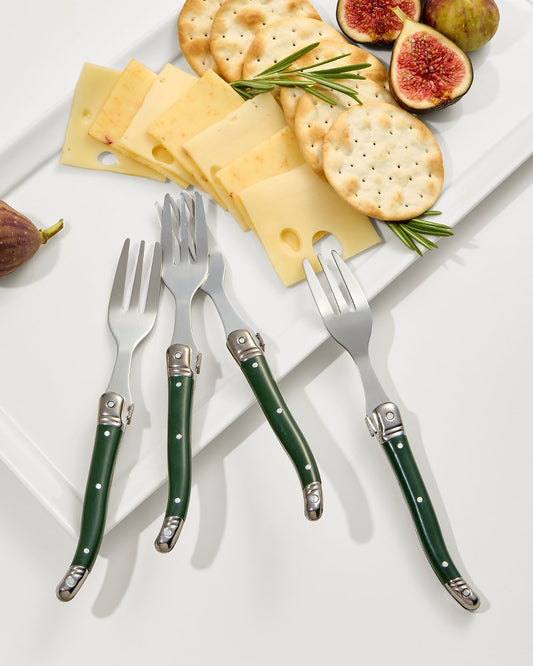 Tommy Bahama | Eat, Drink & Be Merry Appetizer Fork Set / Green
