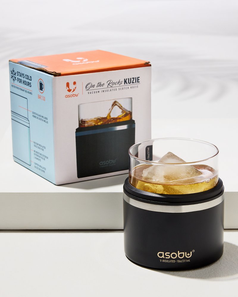 Tommy Bahama | Asobu® On the Rocks Glass & Kuzie / Black