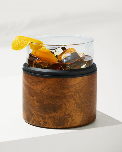 Tommy Bahama | Asobu® On The Rocks Glass & Kuzie - Wood / Wood