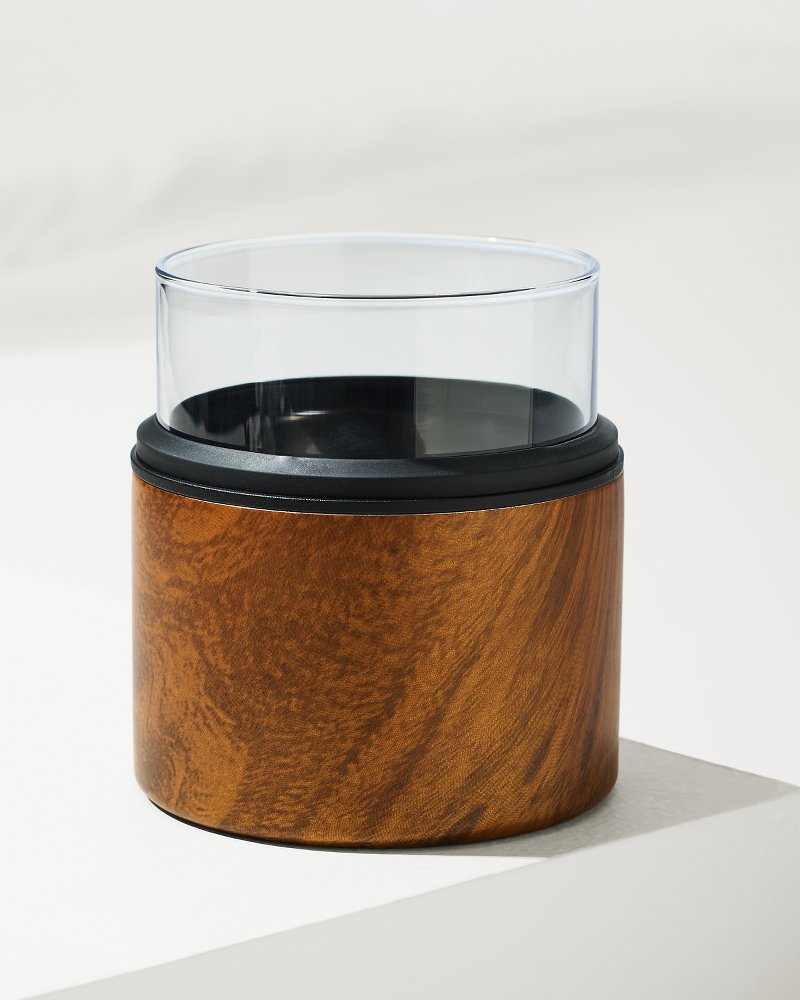 Tommy Bahama | Asobu® On The Rocks Glass & Kuzie - Wood / Wood