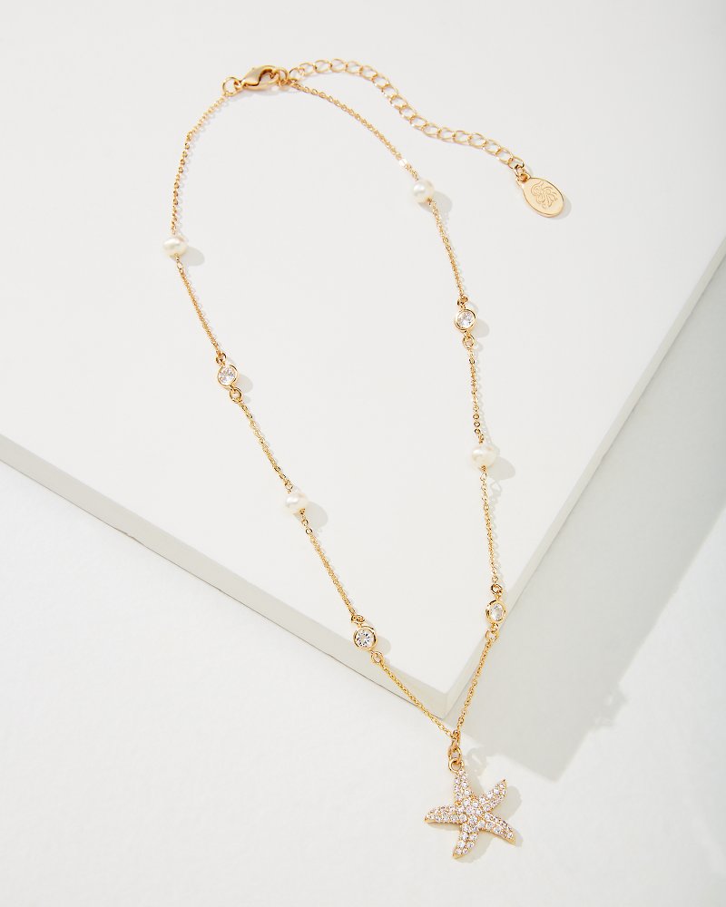 Tommy Bahama | Island Essence Gold Starfish Pearl Necklace / Gold
