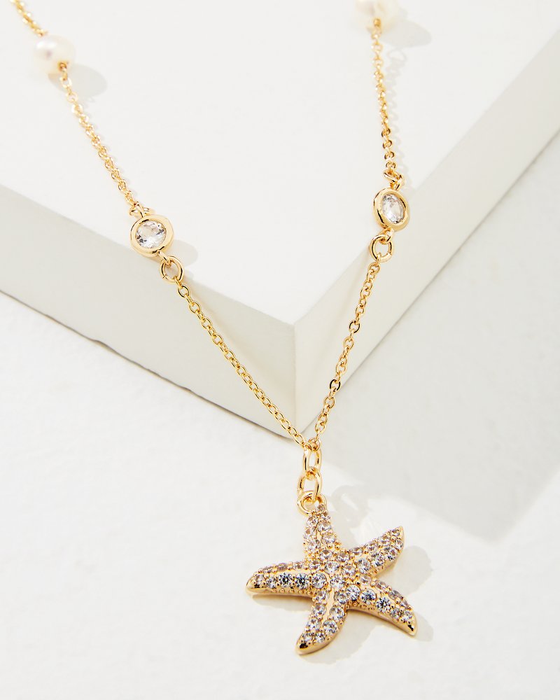 Tommy Bahama | Island Essence Gold Starfish Pearl Necklace / Gold