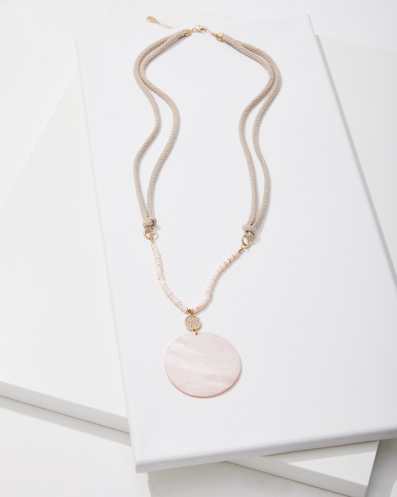 Tommy Bahama | Sanibel Island Large Mother-of-Pearl Pendant Necklace / Pink