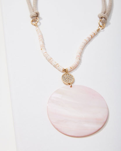 Tommy Bahama | Sanibel Island Large Mother-of-Pearl Pendant Necklace / Pink