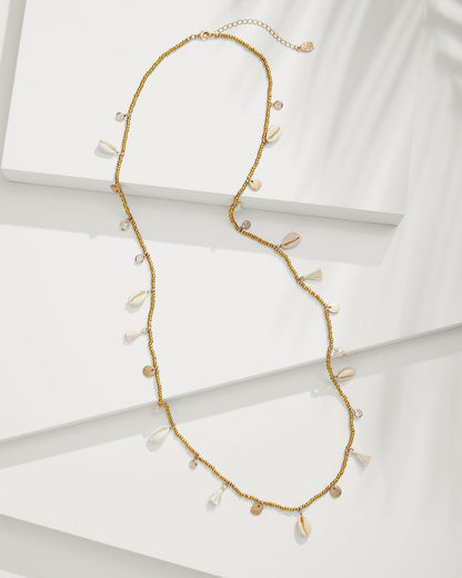 Tommy Bahama | Seaside Cowrie Shell Station Necklace / Gold