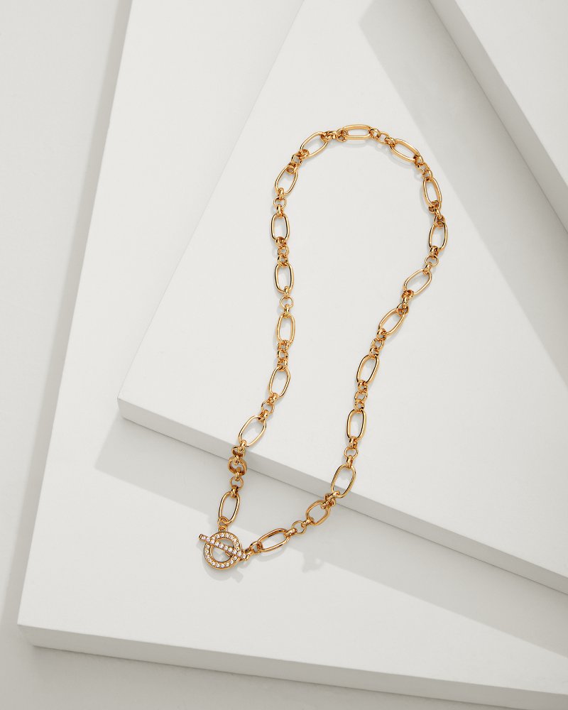 Tommy Bahama | Sanibel Island Crystal Link Necklace / Gold