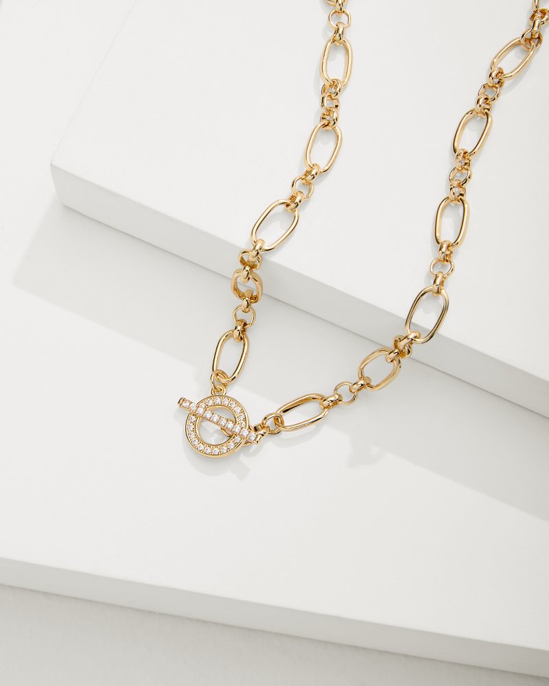 Tommy Bahama | Sanibel Island Crystal Link Necklace / Gold
