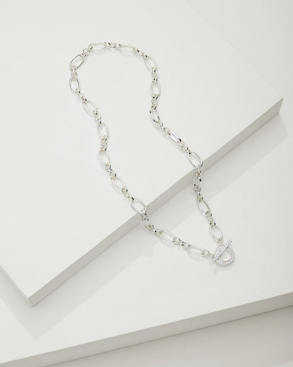 Tommy Bahama | Sanibel Island Crystal Link Necklace / Silver