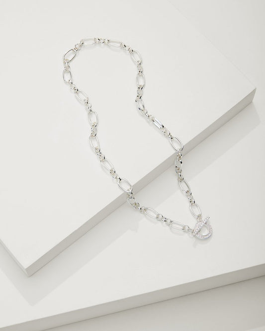 Tommy Bahama | Sanibel Island Crystal Link Necklace / Silver