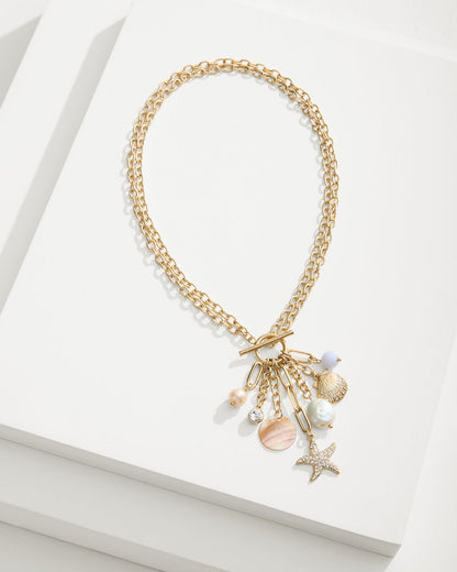 Tommy Bahama | Sanibel Island Multi-Charm Necklace / Gold