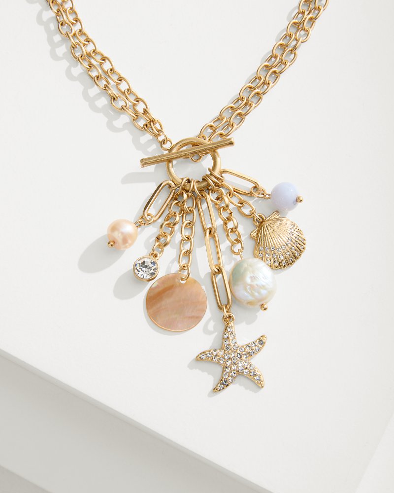 Tommy Bahama | Sanibel Island Multi-Charm Necklace / Gold