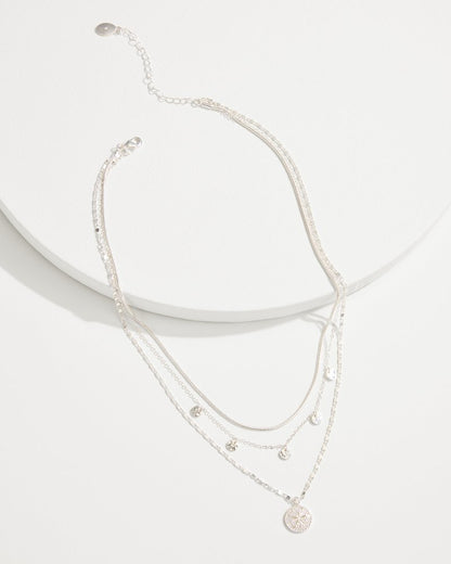 Tommy Bahama | Marco Island Layered Starfish Charm Necklace / Silver