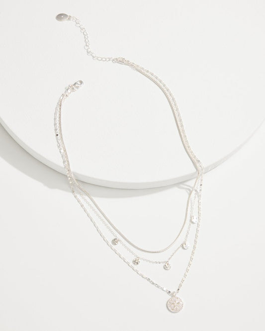 Tommy Bahama | Marco Island Layered Starfish Charm Necklace / Silver