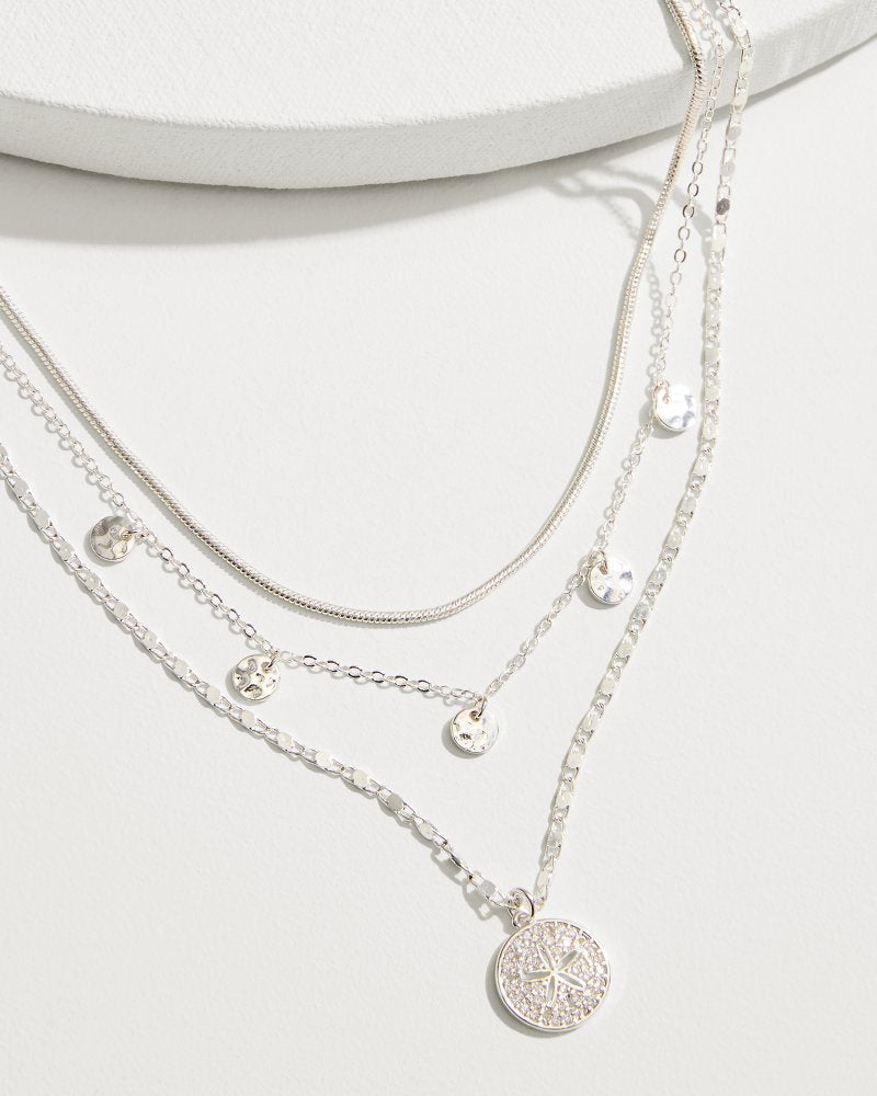 Tommy Bahama | Marco Island Layered Starfish Charm Necklace / Silver