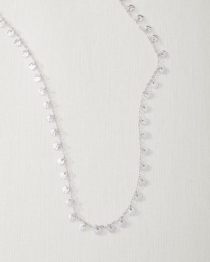 Tommy Bahama | Marco Island Textured Disc Station Necklace / Silver