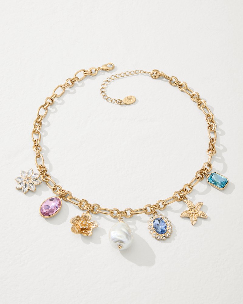 Tommy Bahama | Tidal Treasure Multi-Charm Statement Necklace / Gold