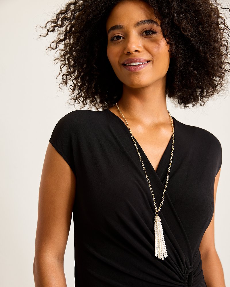 Tommy Bahama | Tidal Treasure Pearl Tassel Necklace / Gold