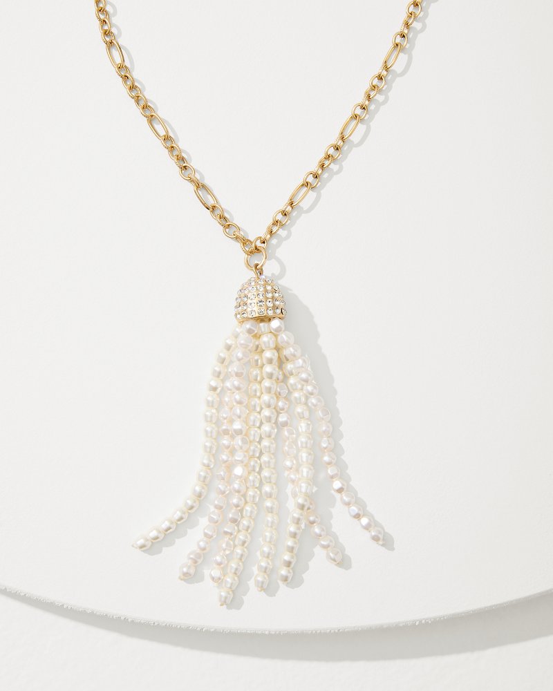 Tommy Bahama | Tidal Treasure Pearl Tassel Necklace / Gold