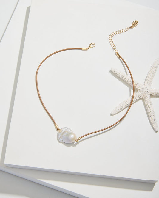 Tommy Bahama | Indigo Shore Pearl Corded Pendant Necklace / Gold