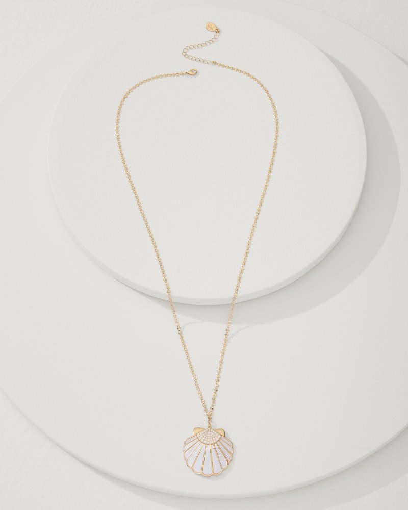 Tommy Bahama | Moments in Paradise Mother of Pearl and Shell Pendant Necklace / Gold
