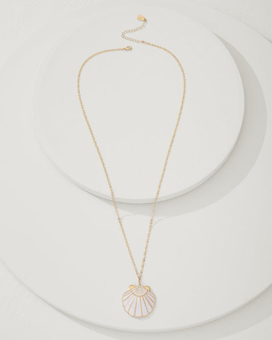 Tommy Bahama | Moments in Paradise Mother of Pearl and Shell Pendant Necklace / Gold