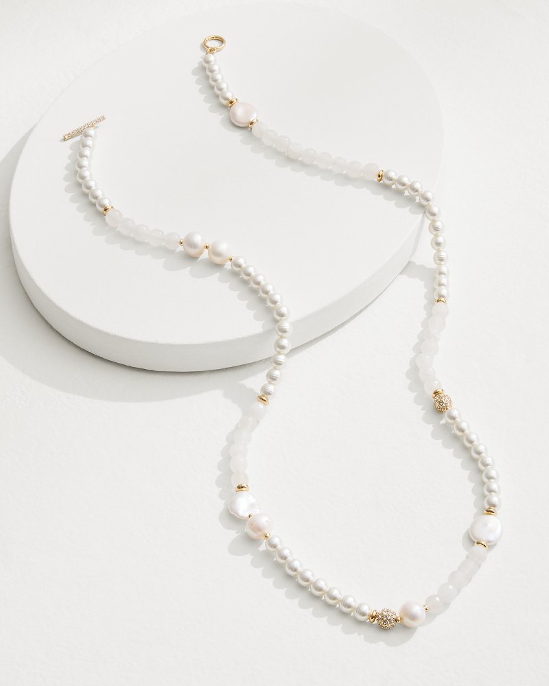 Tommy Bahama | Moments in Paradise Quartz and Pearl Necklace / Gold