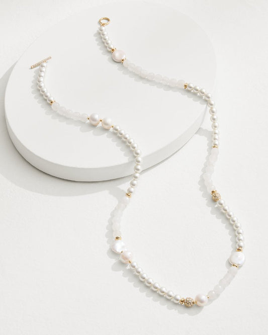 Tommy Bahama | Moments in Paradise Quartz and Pearl Necklace / Gold