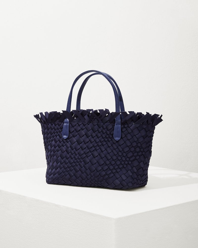Tommy Bahama | Taunton Fringe Top Small Tote & Wristlet / Navy