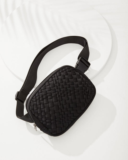 Tommy Bahama | Vaughan Woven Belt Bag / Black