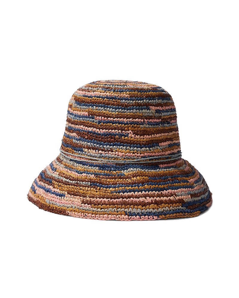 Tommy Bahama | Iris Raffia Bucket Hat / Mixed Brown