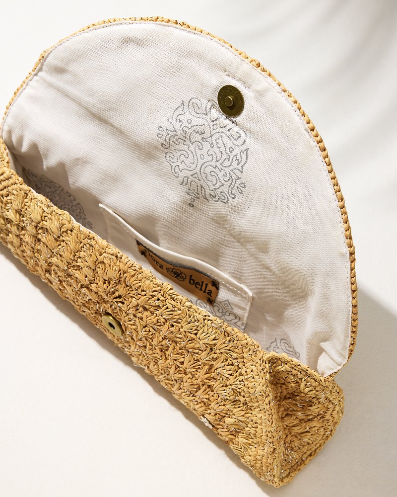 Tommy Bahama | Rimini Raffia Clutch / Natural/Silver