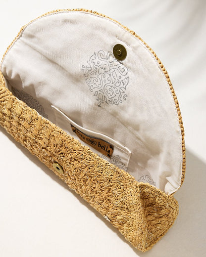 Tommy Bahama | Rimini Raffia Clutch / Natural/Silver