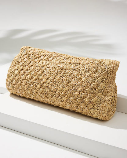 Tommy Bahama | Rimini Raffia Clutch / Natural/Silver