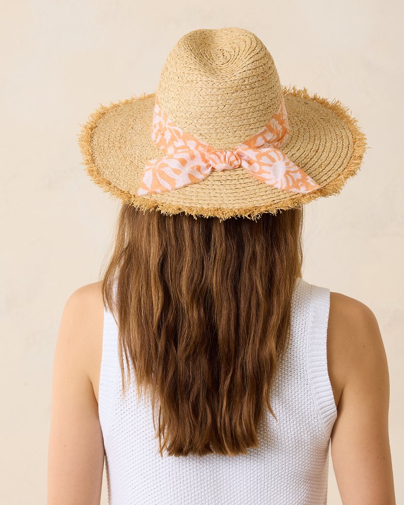 Tommy Bahama | Seaside Continental Raffia Hat / Natural/Coral