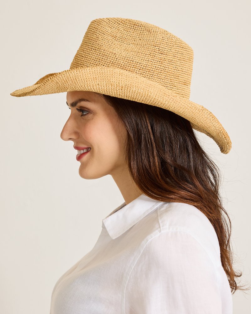Tommy Bahama | Raffia Crochet Cowboy Hat / Natural/Gold