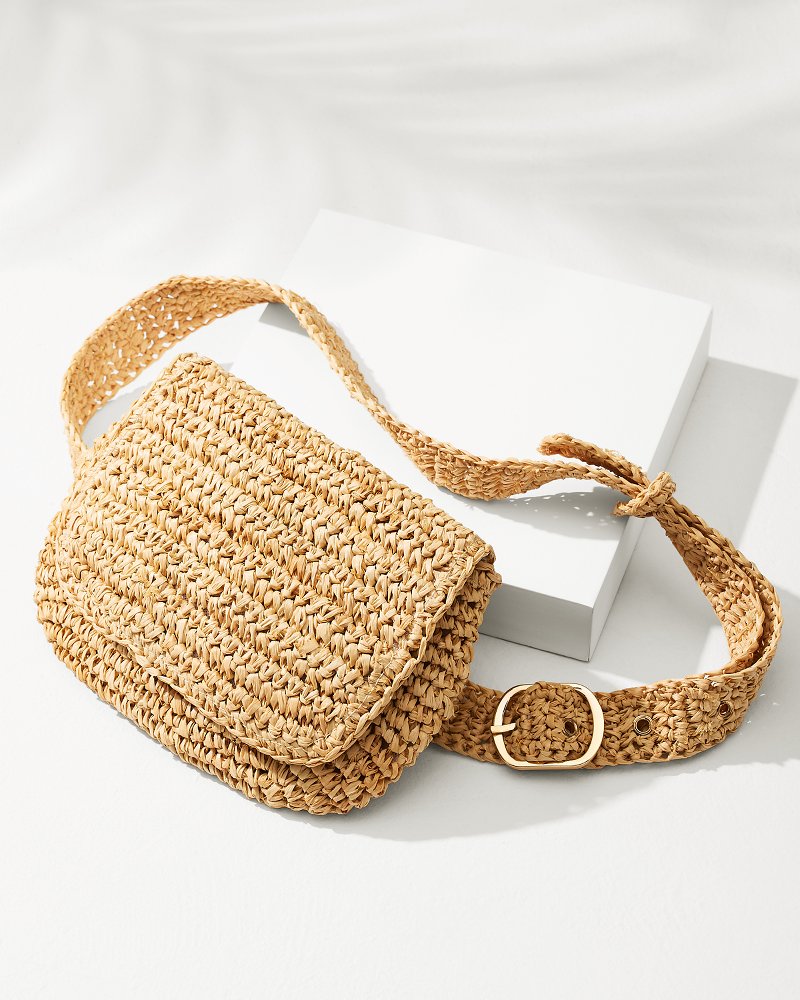 Tommy Bahama | 5-in-1 Raffia Belt Bag / Natural
