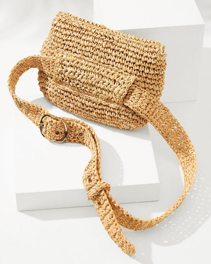Tommy Bahama | 5-in-1 Raffia Belt Bag / Natural